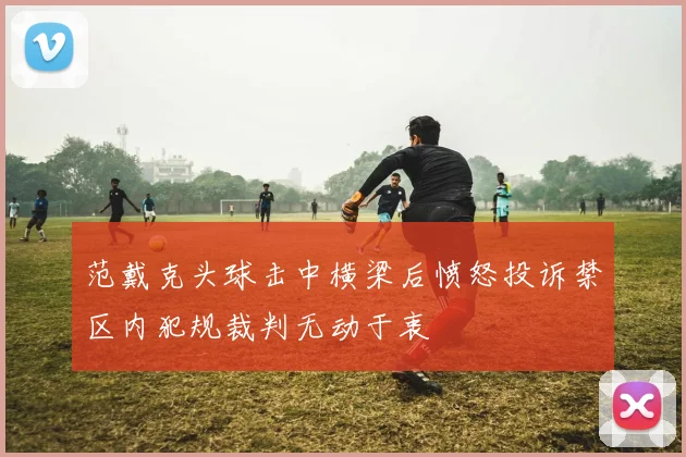 范戴克头球击中横梁后愤怒投诉禁区内犯规裁判无动于衷